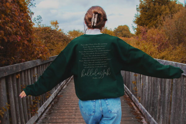Let Everything that has Breath HalleluYah - Crewneck Sweatshirt - Image 2
