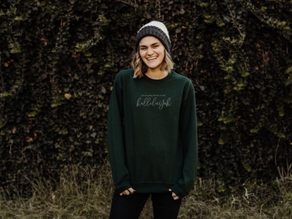 Let Everything that has Breath HalleluYah - Crewneck Sweatshirt - Image 3