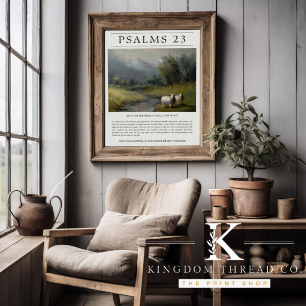 Psalms 23 - Scripture - Fine Art Prints - Image 4