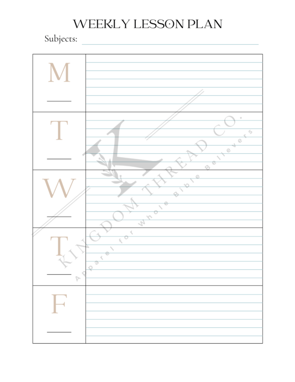 Beautiful Scriptures Homeschool Planner - Image 4