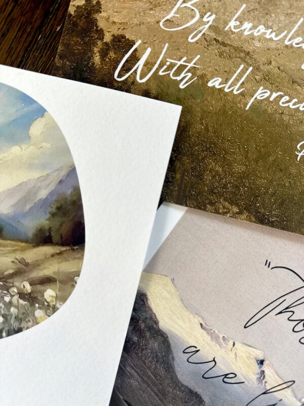Those who trust in יהוה are like Mount Zion - Fine Art Vintage Scripture Print & Canvas - Image 6