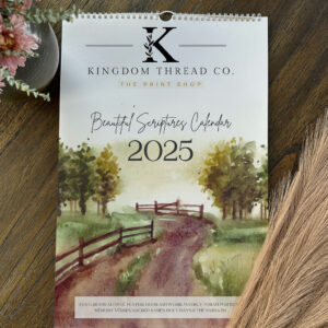 2025 Kingdom Thread Co. Beautiful Scriptures - Torah Portion Wall Calendar