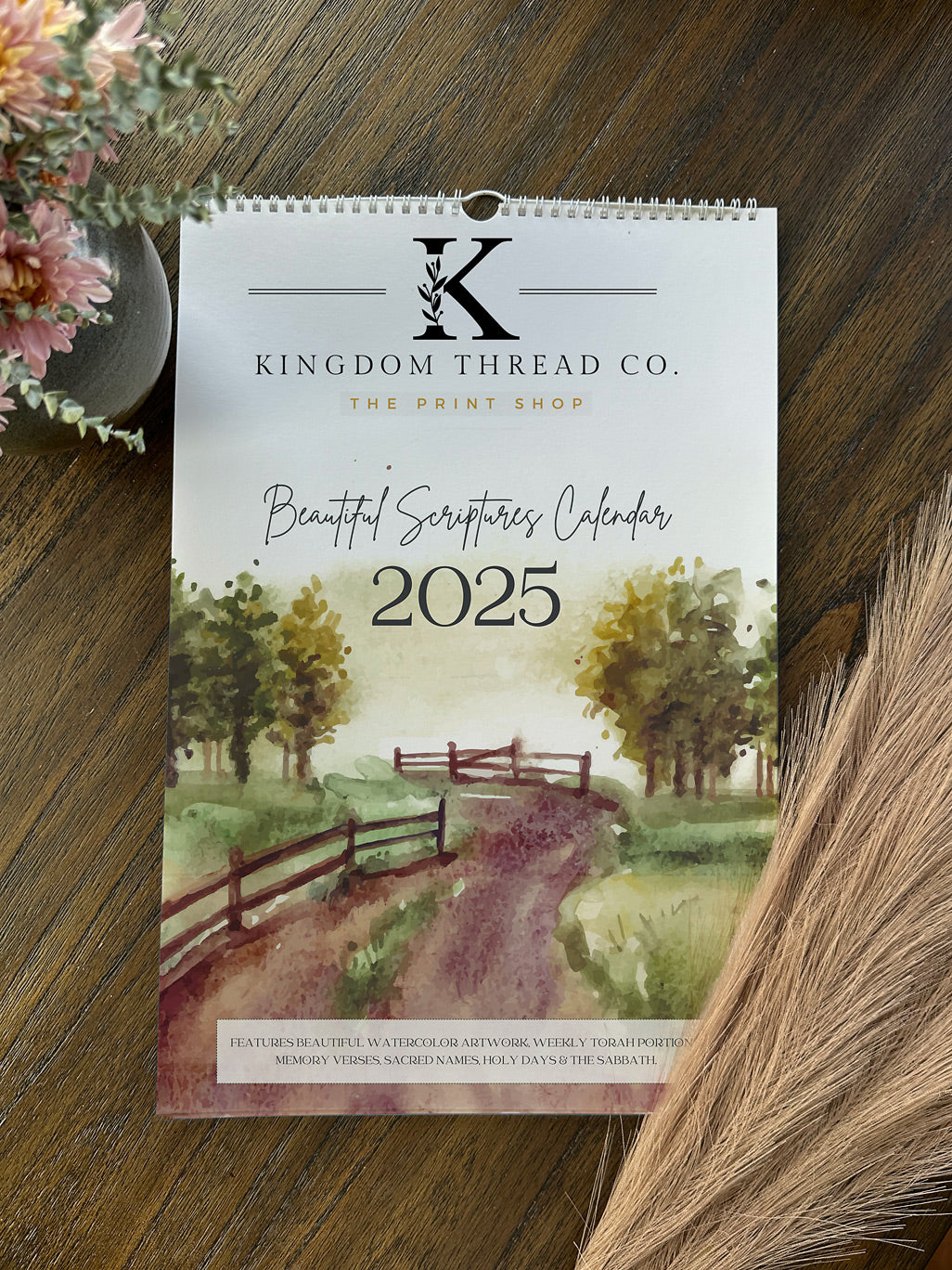 2025 Kingdom Thread Co. Beautiful Scriptures - Torah Portion Wall Calendar