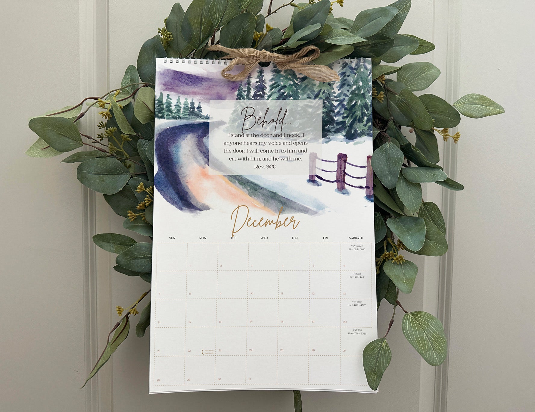 2025 Kingdom Thread Co. Beautiful Scriptures - Torah Portion Wall Calendar - Image 6