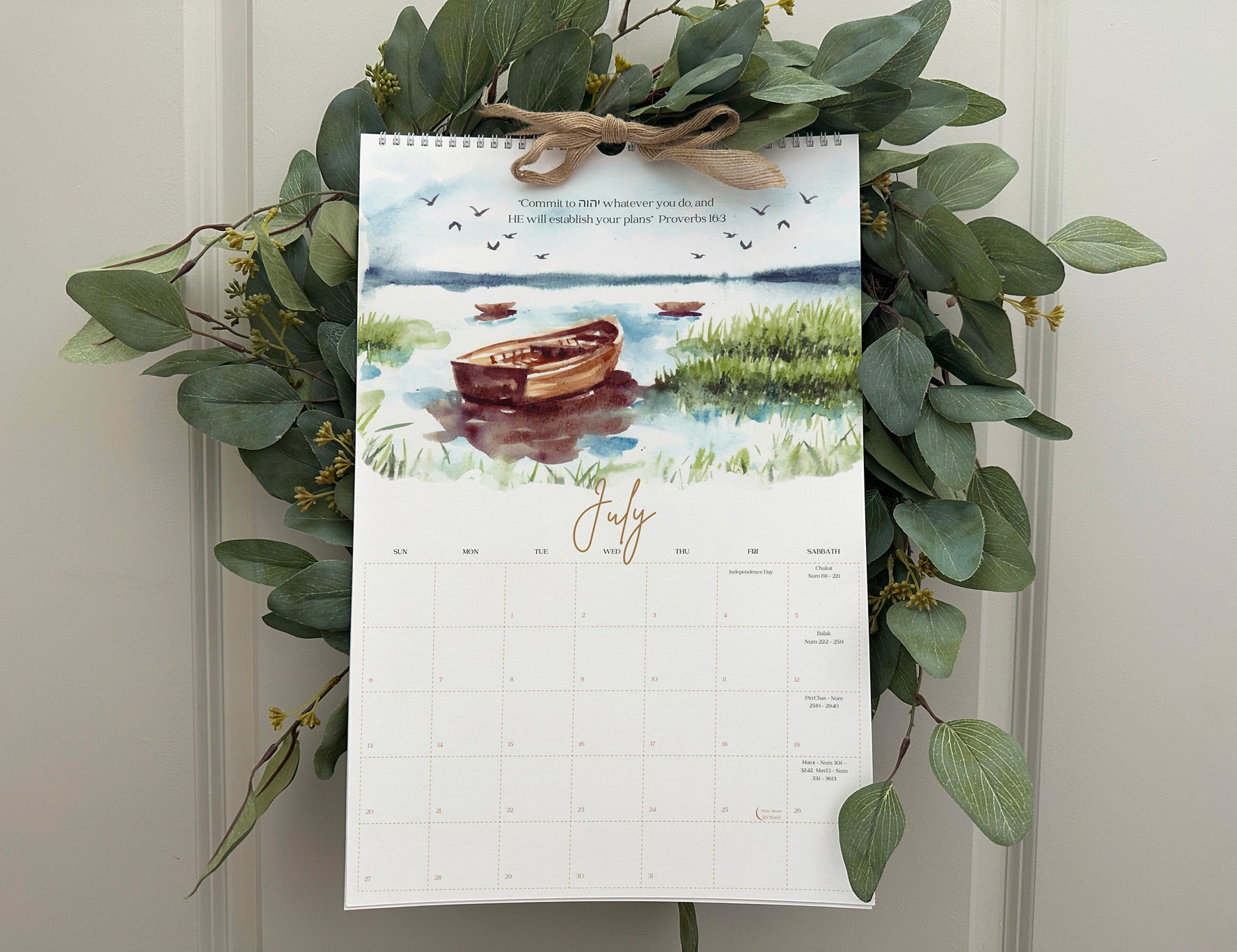 2025 Kingdom Thread Co. Beautiful Scriptures - Torah Portion Wall Calendar - Image 5