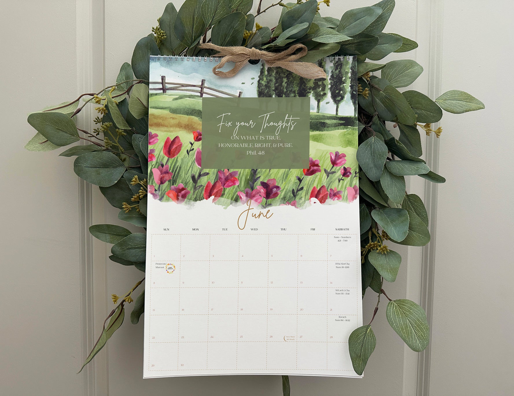 2025 Kingdom Thread Co. Beautiful Scriptures - Torah Portion Wall Calendar - Image 8