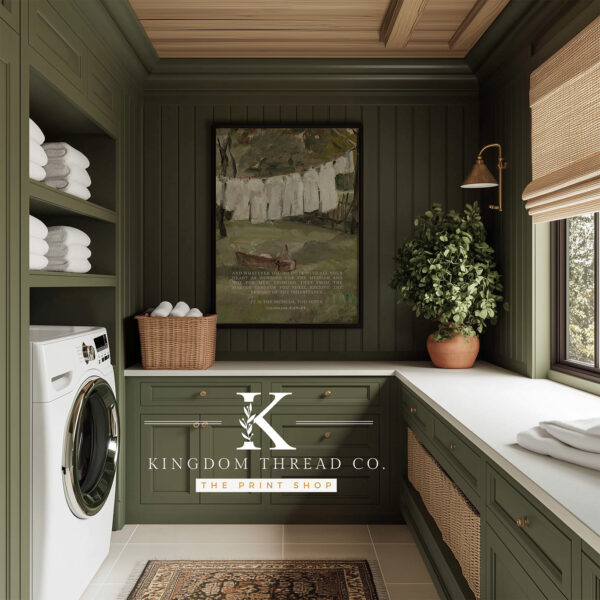 Work for the Messiah - Vintage Laundry Print with Scripture Style 2