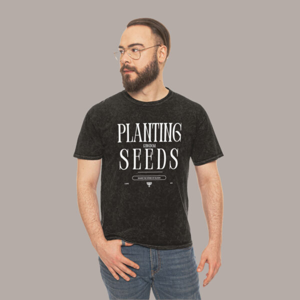 'Planting Seeds for the Kingdom' Inspirational Tee - Unisex Mineral Wash T-Shirt - - Image 2