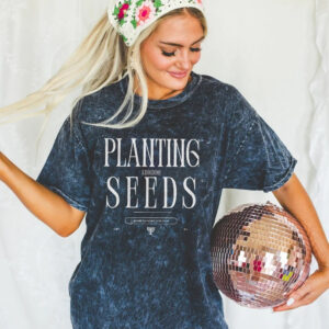 'Planting Seeds for the Kingdom' Inspirational Tee - Unisex Mineral Wash T-Shirt -