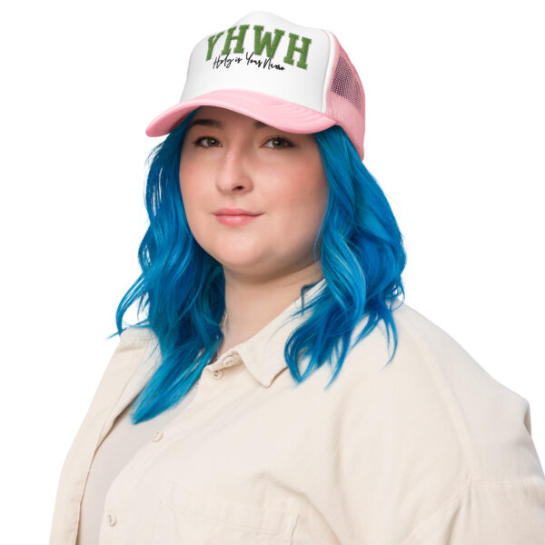 YHWH | Holy is Your Name | Foam trucker hat - Image 5