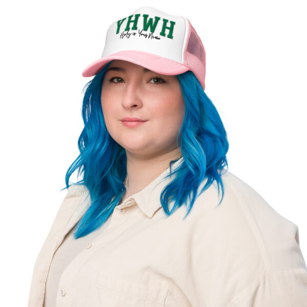 YHWH | Holy is Your Name | Foam trucker hat - Image 13