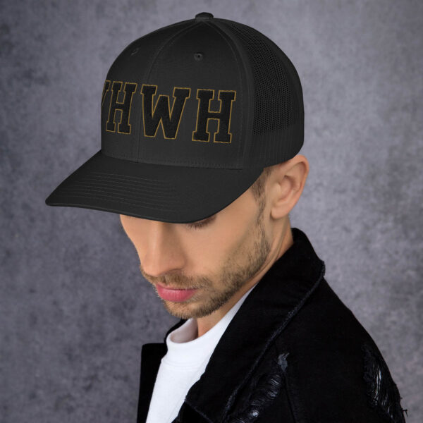 YHWH | Inspirational | Puff Embroidery Trucker Cap - Image 6