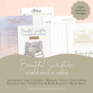 Beautiful Scriptures Homeschool Planner