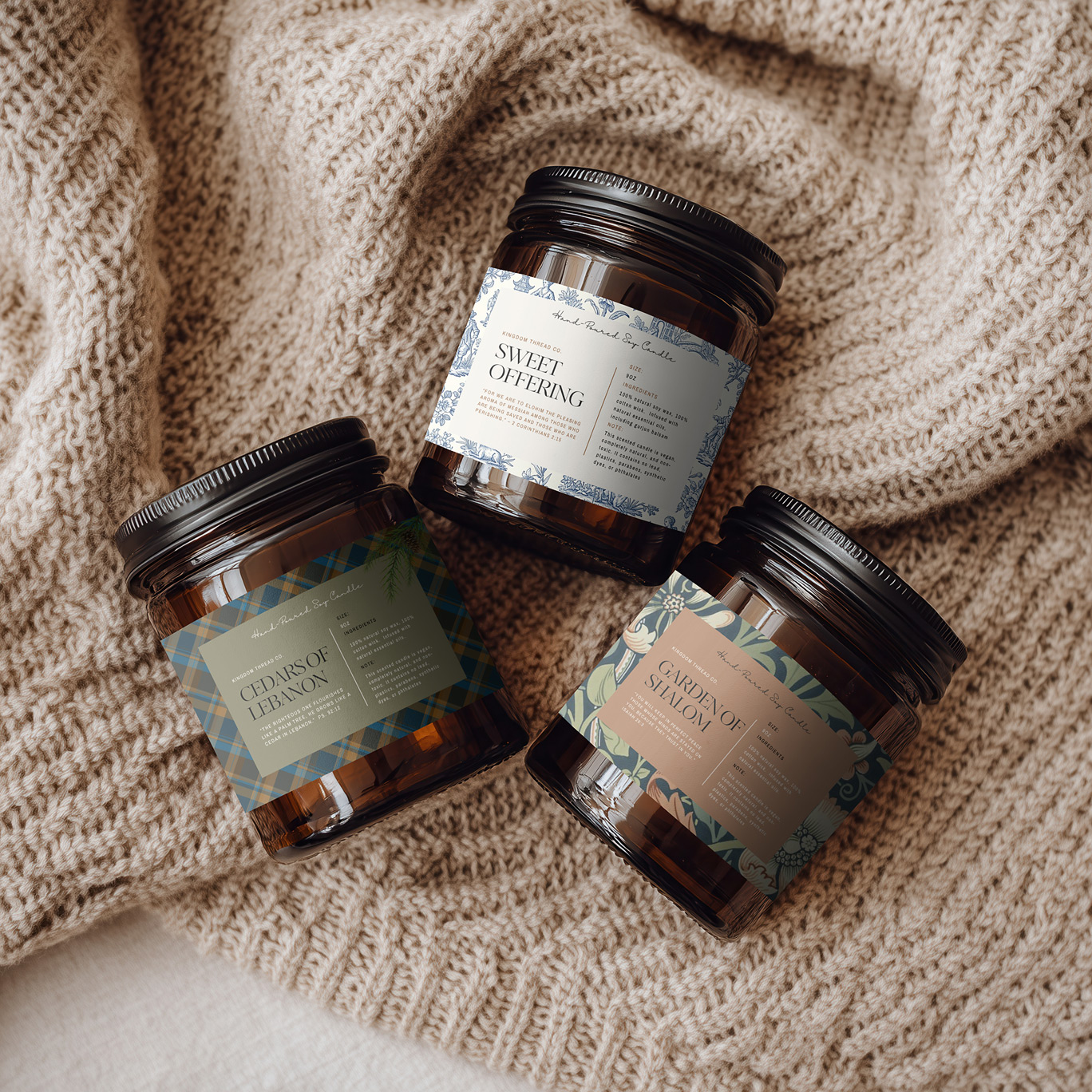 Cedars of Lebanon - Hand Poured Soy Wax Candle - Image 2