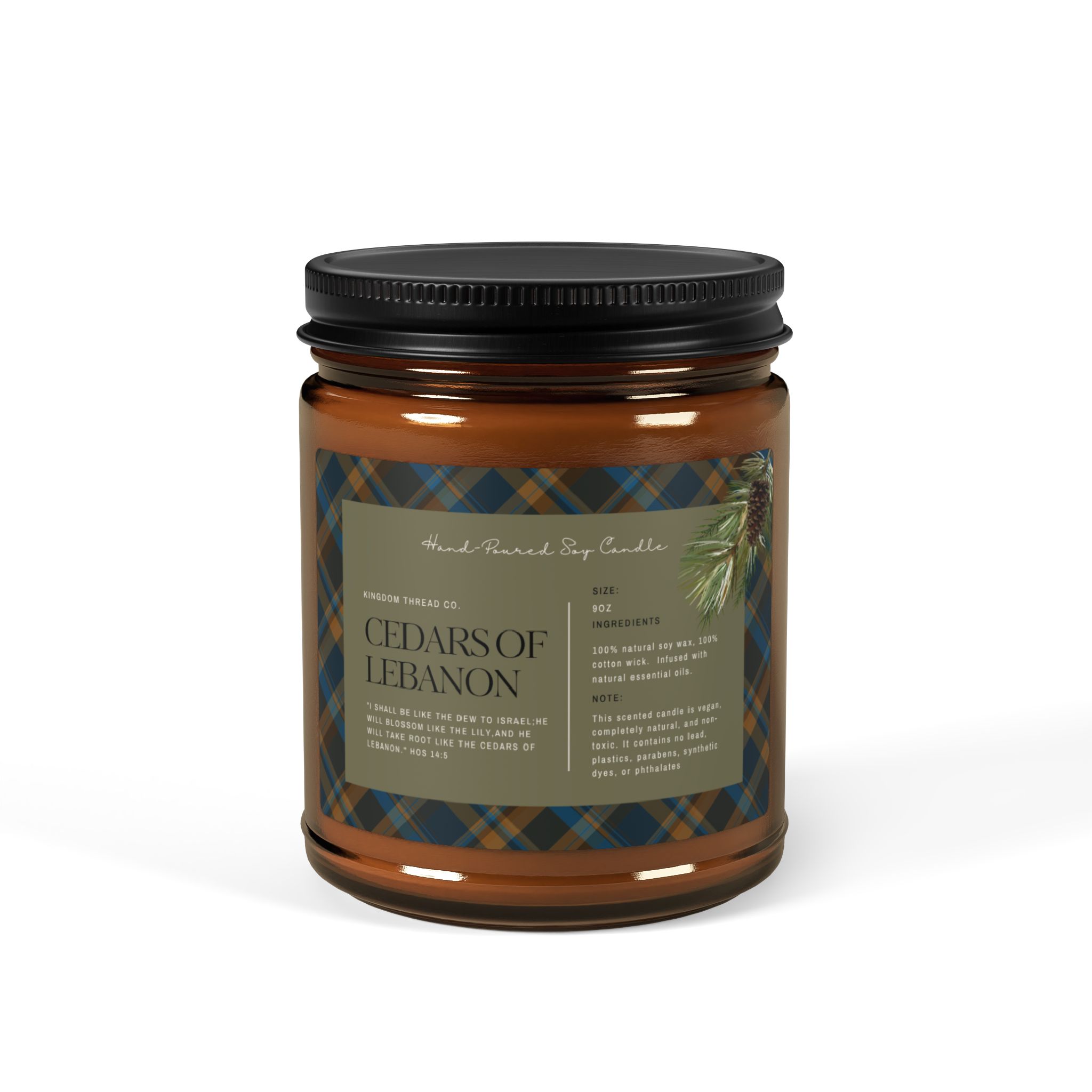 Cedars of Lebanon - Hand Poured Soy Wax Candle - Image 6