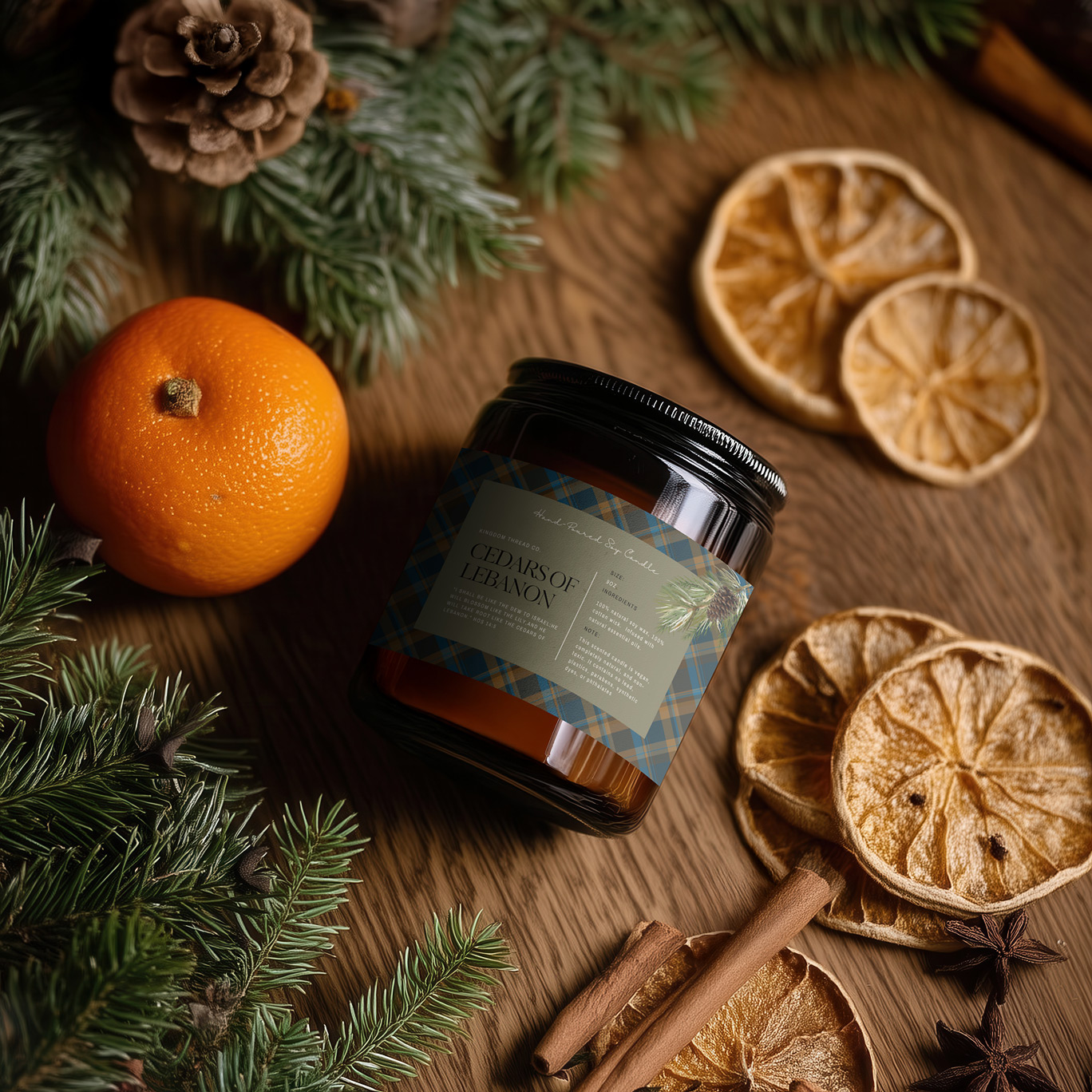 Cedars of Lebanon - Hand Poured Soy Wax Candle